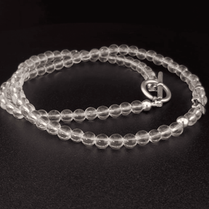 Чокер из натуральных камней (длина ~39см): горный хрусталь